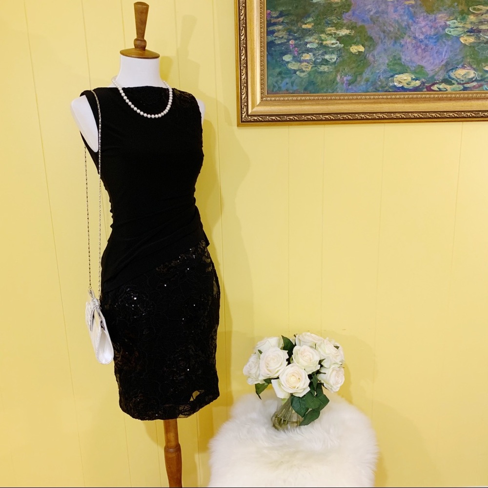Ralph Lauren Black sequence dress